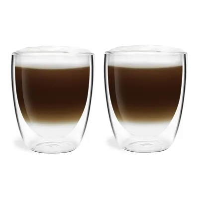 Căni 2 buc. cu perete dublu/pentru latte din sticlă 320 ml Amo – Vialli Design