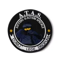 Patch Brodat A.T.A.S. Actiuni Speciale – Diametru 9 cm - Default Title