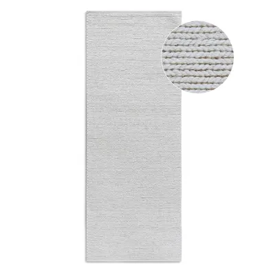 Covor tip traversă alb țesut manual din lână 80x200 cm Francois – Villeroy&Boch
