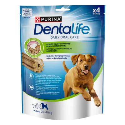 Recompense pentru caini de talie mare, Purina Dentalife Large 142g 142g