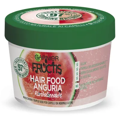 Garnier Fructis Watermelon Hair Food masca revitalizanta pentru par slab 390 ml