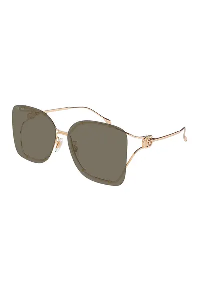 Ochelari de soare butterly cu lentile uni - Auriu rose