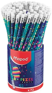 Creion grafit Maped Pixel Party - HB, cu radieră