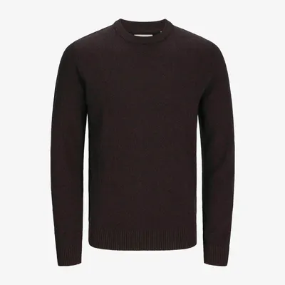 Pulover Jack & Jones Clambswool ciocolată prună