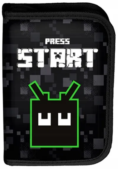 Penar școlar echipat Paso Press Start - Cu 1 fermoar