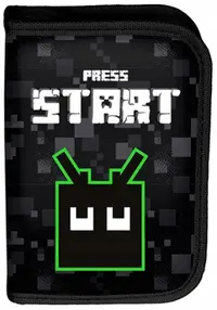 Penar școlar echipat Paso Press Start - Cu 1 fermoar
