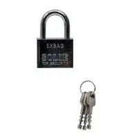 Lacat Patrat Cromat, cu 3 Chei, 50 mm