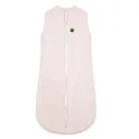 Sac de dormit, MimiNu, Premium, Din bumbac interlock, Materiale certificate Oeko Tex Standard 100, Cu fermoar, 3 - 12 luni, 2.5 Tog, Soft Powder Pink