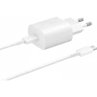 Incarcator Retea cu Cablu USB-C Samsung EP-TA800W + DA705BWE, 25W, 3A, 1 x USB-C, Alb GP-PTU021SOAWQ