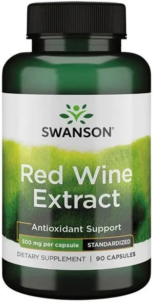Red Wine Extract, 500 mg, 90 capsule, Swanson