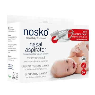 Aspirator nazal cu cap moale de silicon, Nosko