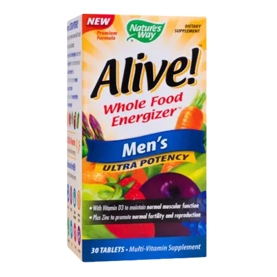 Supliment alimentar Alive! Men’s Ultra Nature's Way, 30 tablete, Secom