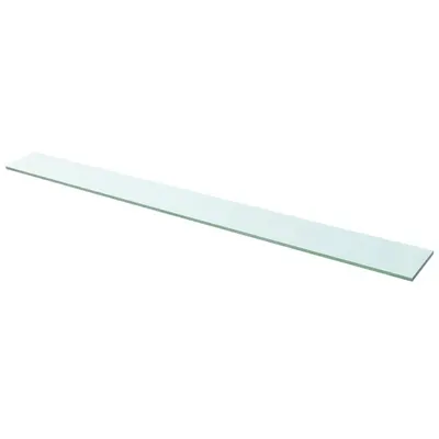 vidaXL Raft din sticlă transparentă, 110 x 12 cm