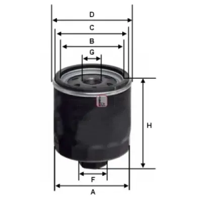 Filtru ulei SOFIMA S 3428 R