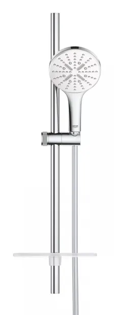 Coloana dus Grohe SmartActive 130, 26577LS0, montare pe perete, 600 mm, 3 functii, etajera, Crom lucios