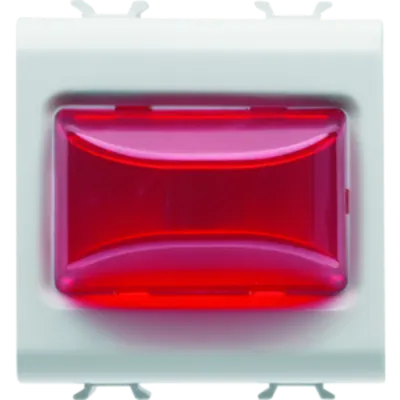 Protruding Indicator Lamp - 12v Ac/dc / 230v Ac 50/60 Hz - Red - 2 Modules - White - Chorus