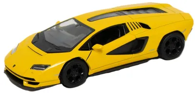 Mașinuță metalică Kinsmart - Lamborghini Countach LPI 800-4, 1:36, galbena