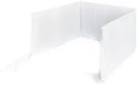 Apărătoare pentru pătuț My Baby Mattress - Grey Stars, 60 x 120 cm