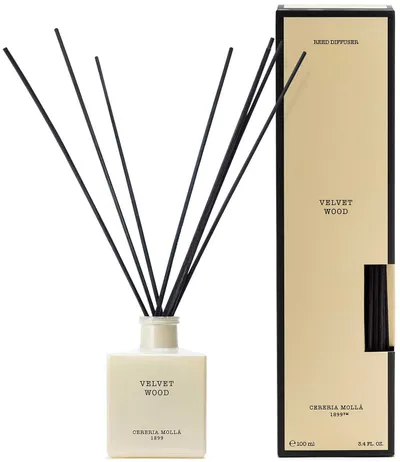 Bețișoare de tămâie Cereria Molla - Velvet Wood, 100 ml