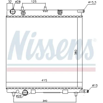 Radiator, racire motor NISSENS 61284