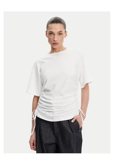 Tricou dama alb - bumbac