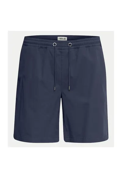 Pantaloni scurti barbati - 303539306 - Albastru inchis - Bumbac
