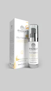 Serum Profesional Lichid pentru Par, EVOQUE Milk Therapy Silky Serum - Hidratare Intensa, Luciu si Elasticitate, Fara Sulfati si Parabeni
