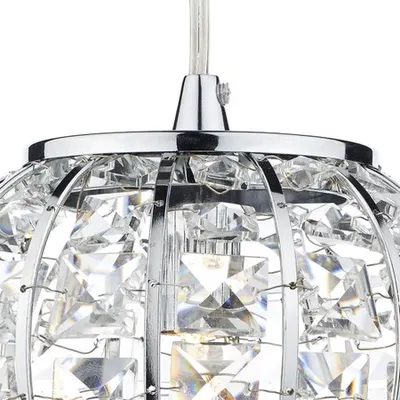 Lampa suspendata Rae 1 Light Pendant Polished Chrome/ Clear