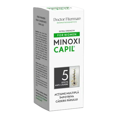 Spray impotriva caderii parului pentru femei Minoxicapil Women, Doctor Fiterman | 60 ml
