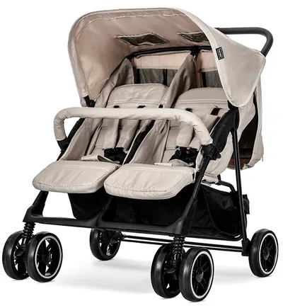 Cărucior pentru gemeni Lorelli - Twin, Beige