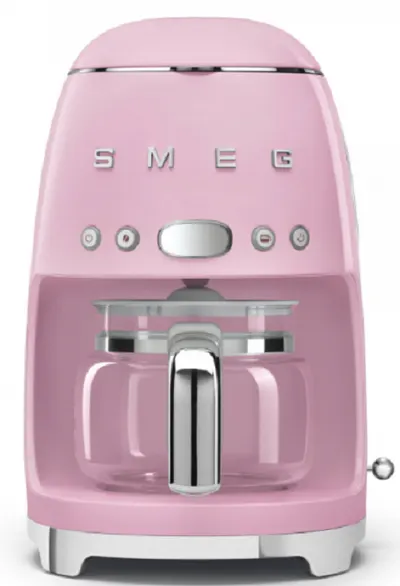 Aparat de cafea Schwarz Smeg DCF02PKEU, 1.4 l, 1050 W, roz