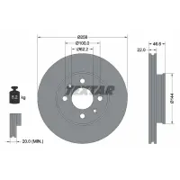 Disc frana TEXTAR 92164703