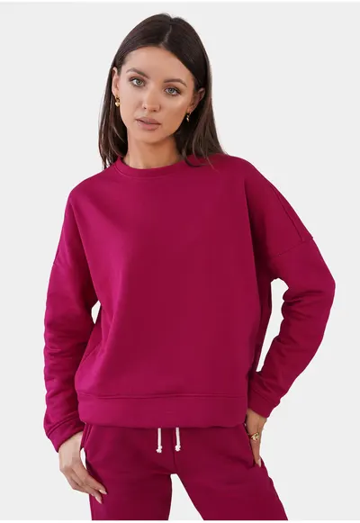 Bluza LA-OM-TLR001 - Amestec de canepa - Basic - Roz pastel
