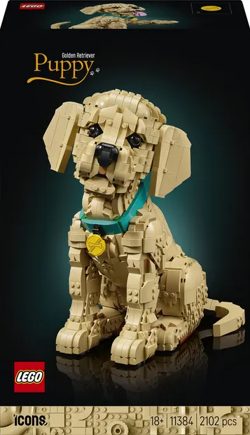 Constructor LEGO Icons - Cățeluș Golden Retriever (11384)