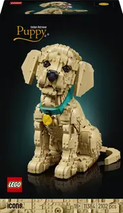 Constructor LEGO Icons - Cățeluș Golden Retriever (11384)