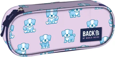 Penar oval școlar BackUp A - Puppy, 1 fermoar