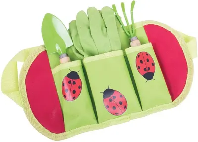 Set de joaca Bigjigs - Centura cu instrumente pentru gradina