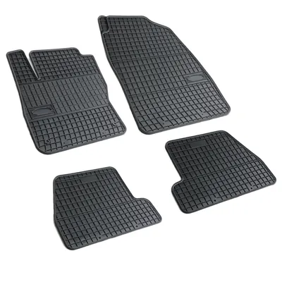 Set covorase auto din cauciuc Ford Focus 3 2010-2018, presuri FROGUM, negre, 4 buc.