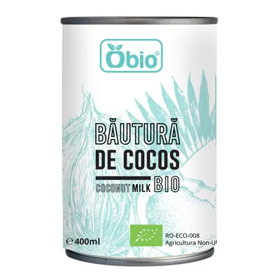 Bautura de cocos bio, 400ml, Obio