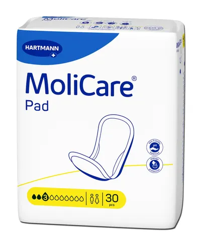 Tampoane pentru incontinenta MoliCare Pad 3 picaturi, 30 bucati – Hartmann