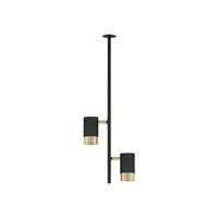 Lampa suspendata PONGO Nisipiu Negru & Auriu Aluminiu LED GU10 2x10W 230V IP20 Fara bec