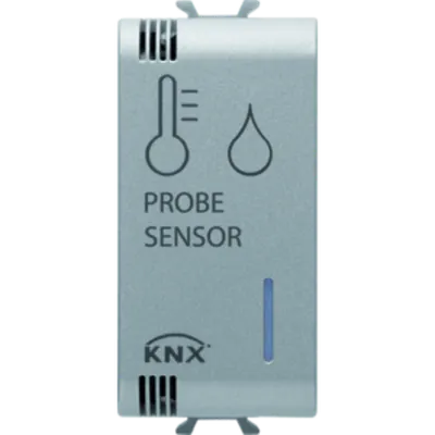 KNX/EASY Senzor temperatura si umidiate - 1 MODULE - TITANIUM - CHORUS