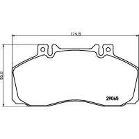 Set placute frana, frana disc TEXTAR 2906504