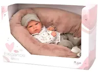 Păpuşă bebeluş Arias - Andy în set bej, greutate reală, 40 cm