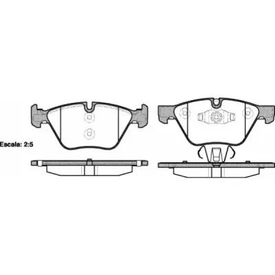 Set placute frana, frana disc REMSA 1052.10