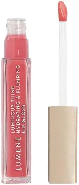 Lumene Luciu de buze vegan Luminous Shine, 4 Peach Pink, 5 ml
