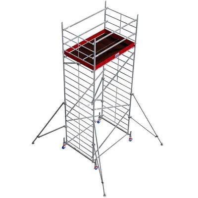 Schela Krause Protec XXL 1,2 x 2m, aluminiu, inaltime lucru 6,3m, inaltime max. platforma 4,3m