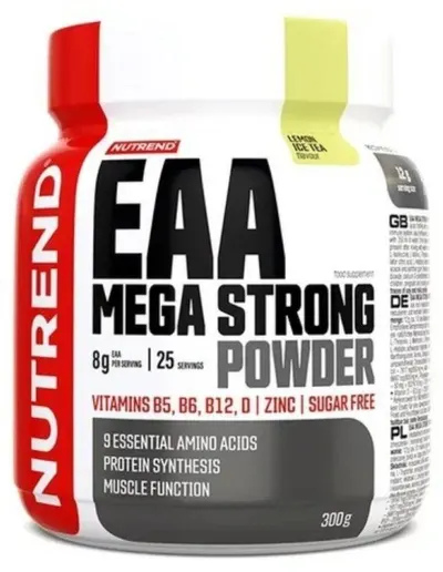EAA Mega Strong Powder, ceai rece cu lămâie, 300 g, Nutrend