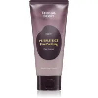 EQQUALBERRY Purple Rice Pore Purifying Pack Cleanser Spuma curatare intensa. cu efect de exfoliere 130 g