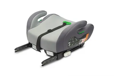 Inaltator auto pentru copii cu Isofix Caretero Puma Gri I-Size 125-150 cm,Certificare R-129,Husa detasabila,Centura de ghidaj,Cotiere ergonomice